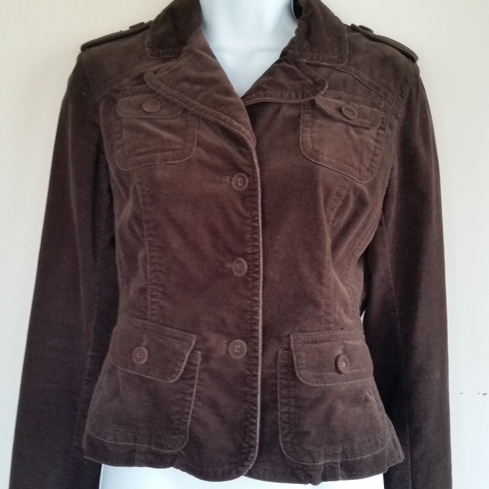 LOFT Velvety Chocolate Brown Tailored Jacket 4P